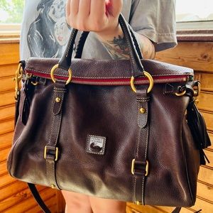 Dooney & Bourke Brown Leather Satchel